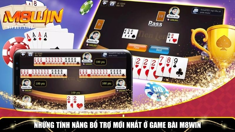 Nhiều tính năng bổ trợ mới nhất ở game bài M8WIN